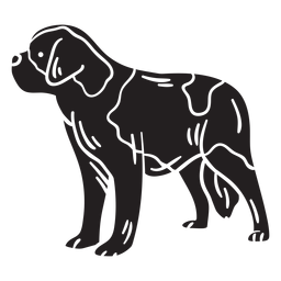 Schweiz Tier Hunderasse schwarz PNG-Design