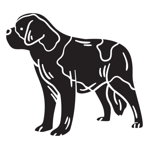 Su??a animal c?o ra?a negra Desenho PNG