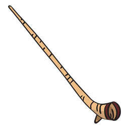 Alphorn Alpenhorn Musikinstrument PNG-Design