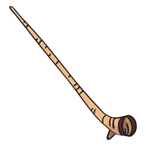 Alphorn alpenhorn instrumento musical Diseño PNG