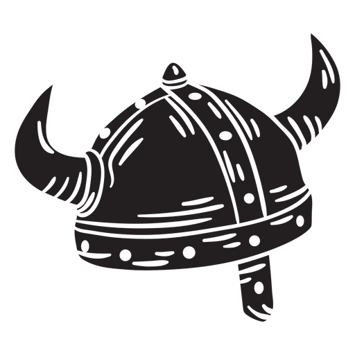 Capacete de armadura viking preto Desenho PNG