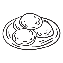 Pedaço de pão assado Desenho PNG