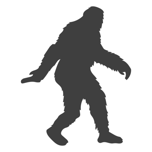 Bigfoot bewegende Kreatur Folklore schwarz PNG-Design