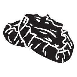 Black karelian traditional dish illustration PNG Design