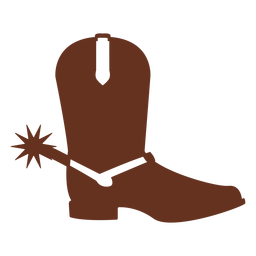 Botas cowboy ocidental plana Desenho PNG