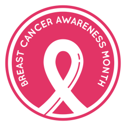 Breast cancer awareness badge Transparent PNG