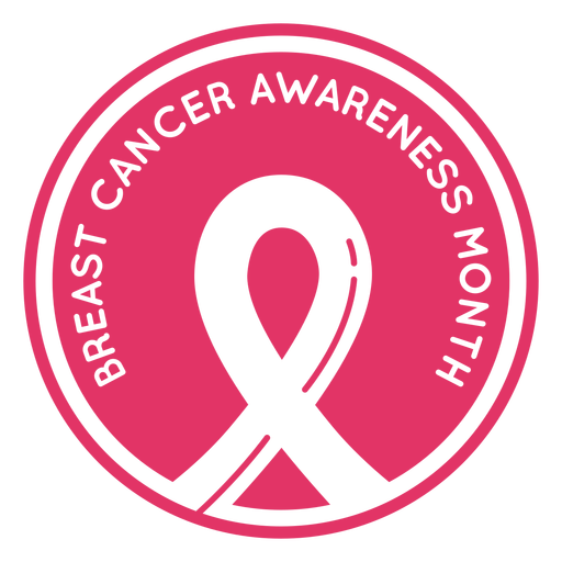 Breast cancer awareness badge PNG Design