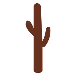 Ilustração de contorno de cacto marrom Desenho PNG