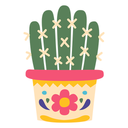 Planta de cactus desierto mexico plano Diseño PNG