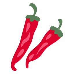 Ilustración de ají rojo caliente Diseño PNG