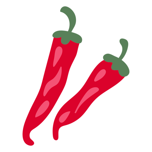 Ilustración de ají rojo caliente Diseño PNG