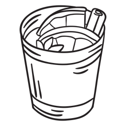 Golpe de copa de cóctel Diseño PNG