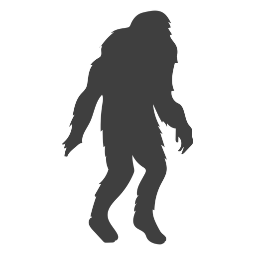 Kreatur Monster mythischen Bigfoot schwarz PNG-Design
