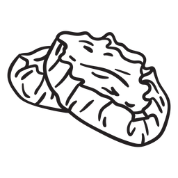 Traço de culinária careliano Desenho PNG