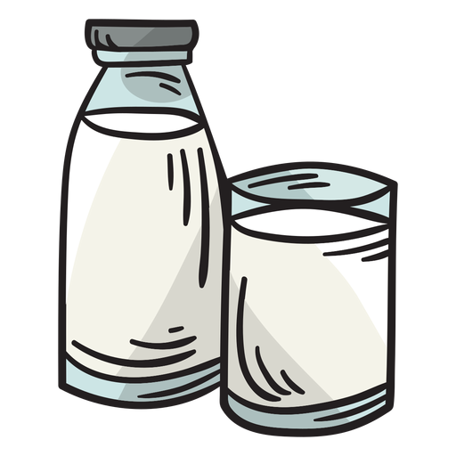 Milchmilchgetränk-Getränkeillustration PNG-Design