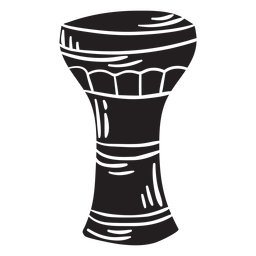 Darbuka drum membranophone black PNG Design