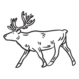Elk alce animal accidente cerebrovascular Diseño PNG Transparent PNG