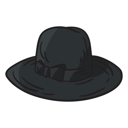 Ilustración judía de sombrero fedora Diseño PNG