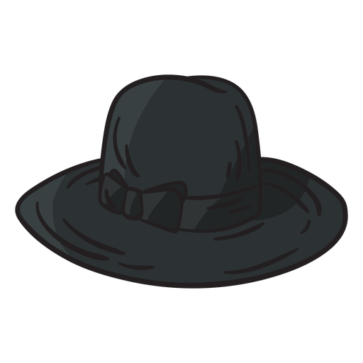 Ilustraci?n jud?a de sombrero fedora Diseño PNG