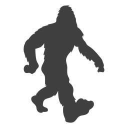 Pie bigfoot caminar paso negro Transparent PNG