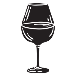 Copa vino bebida negro Diseño PNG