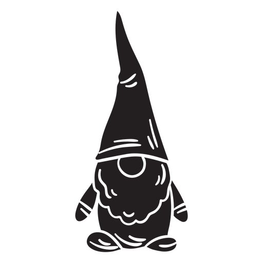 Gnome schwarze Kreatur PNG-Design