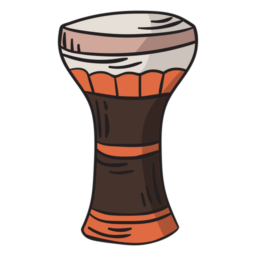 Ilustración de darbuka de tambor cáliz Diseño PNG