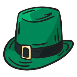 Ilustração irlandesa do duende de chapéu verde Desenho PNG