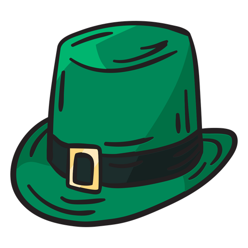 Green hat leprechaun irish illustration PNG Design