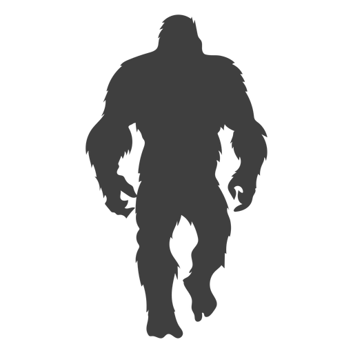 Peludo sasquatch bigfoot preto Desenho PNG