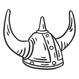 Golpe de armadura de viking com capacete Desenho PNG