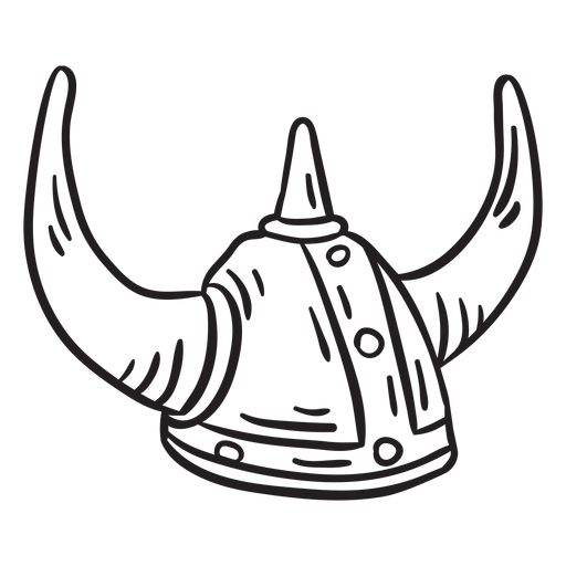 Golpe de armadura de viking com capacete Desenho PNG