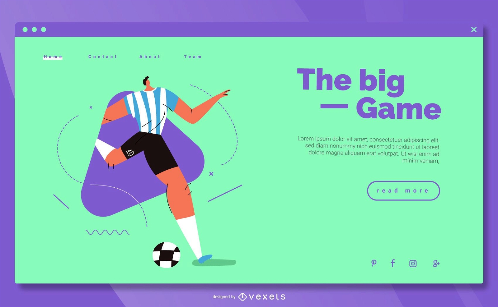 Olympic Sports Colorful Landing Template
