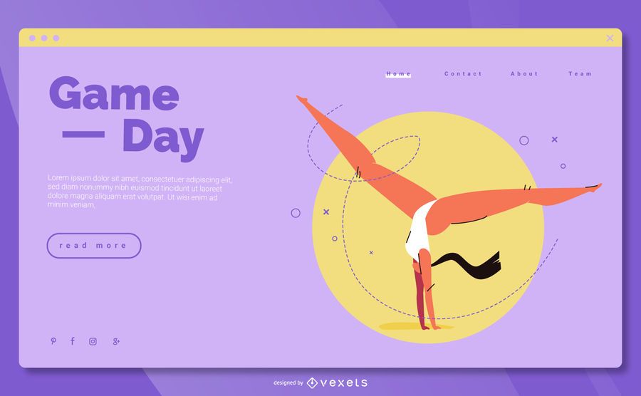 Olympic Games Landing Page Design Olympic Games Landing Page Design