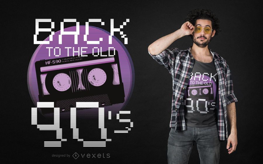 Back to old 90s t-shirt design Back to old 90s t-shirt design