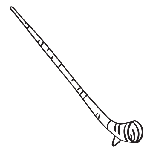 Horn alpine horn traditional stroke PNG Design