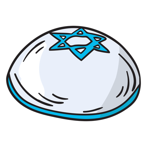 Ilustraci?n de gorra de israel kip? yarmulke Diseño PNG
