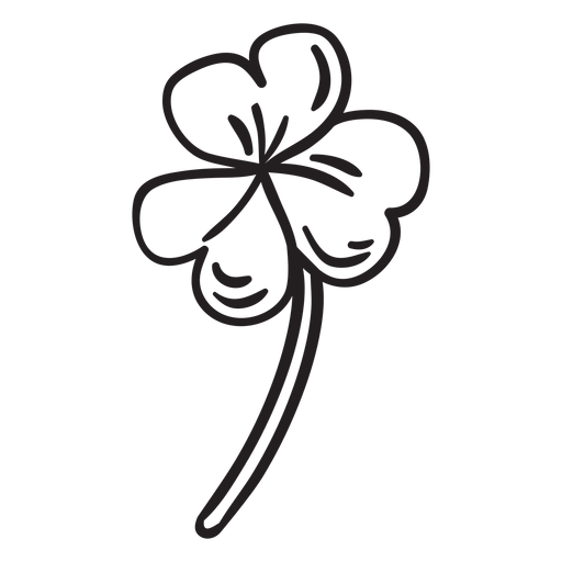 Leaf holy trinity shamrock stroke - Transparent PNG & SVG vector file