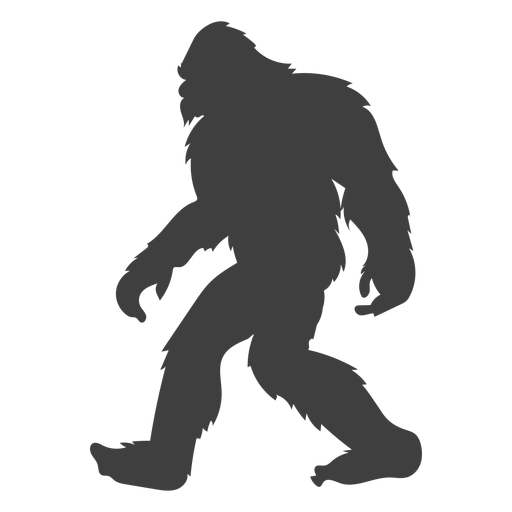 Esquerda em movimento sasquatch folclore preto - Baixar PNG/SVG