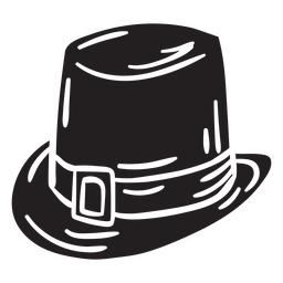 Sombrero de duende que cubre la cabeza negro Diseño PNG