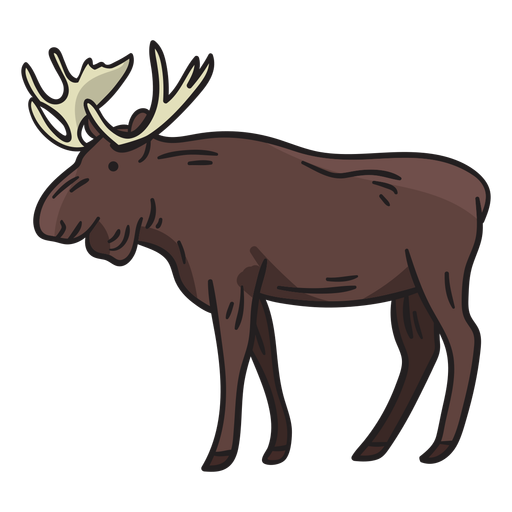 Ilustração de cervo alce Desenho PNG