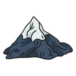 Ilustración popular icónica de Matterhorn de montaña Transparent PNG