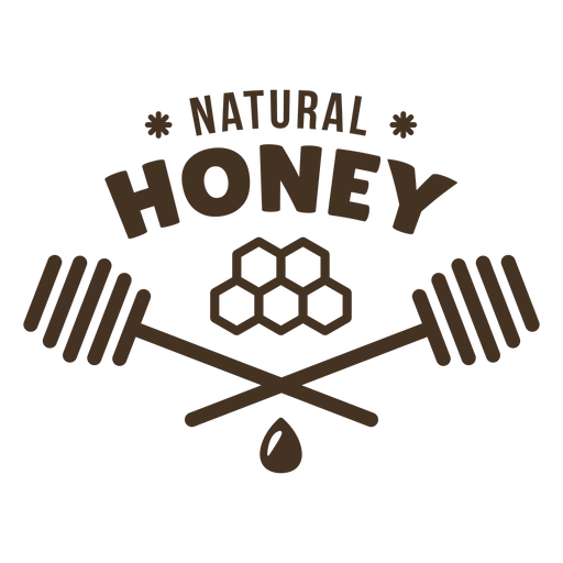 Emblema de favo de mel natural Desenho PNG