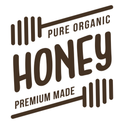 Bio-Premium-Honigabzeichen PNG-Design