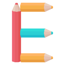 Lápices decoración alfabeto e Diseño PNG