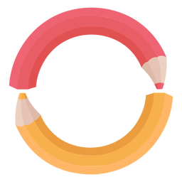 Alfabeto de decoração de lápis o Desenho PNG