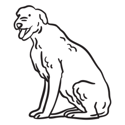 Pet Animal Dog Terrier Stroke PNG & SVG Design For T-Shirts