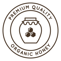 Emblema de hexágono de favo de mel de panela Desenho PNG