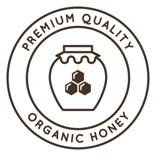 Pot honey honeycomb hexagon badge - Transparent PNG & SVG vector file