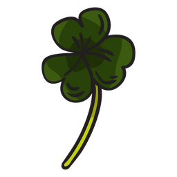 Ilustração de folhas irlandesas de trevo de trevo Transparent PNG
